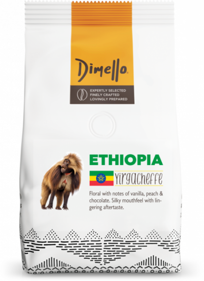 DIMELLO ETHIOPIA SINGLE ORIGIN YIGACHEFFE BEANS 8 x 250g (CARTON)