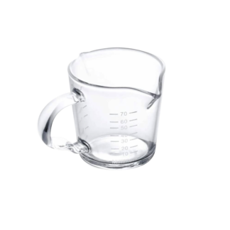 SHOT GLASS DOUBLE SPOUTS WITH HANDLE - 70ML
